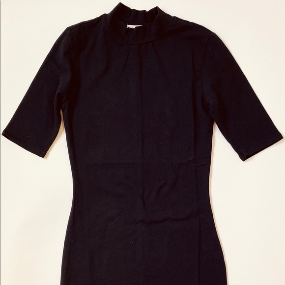 Elbow sleeve mock neck mini dress - Picture 2 of 2